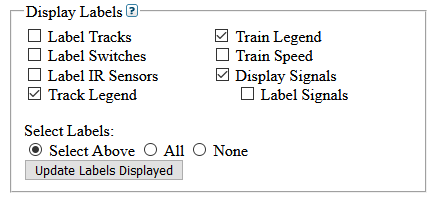 Label display control screen shot