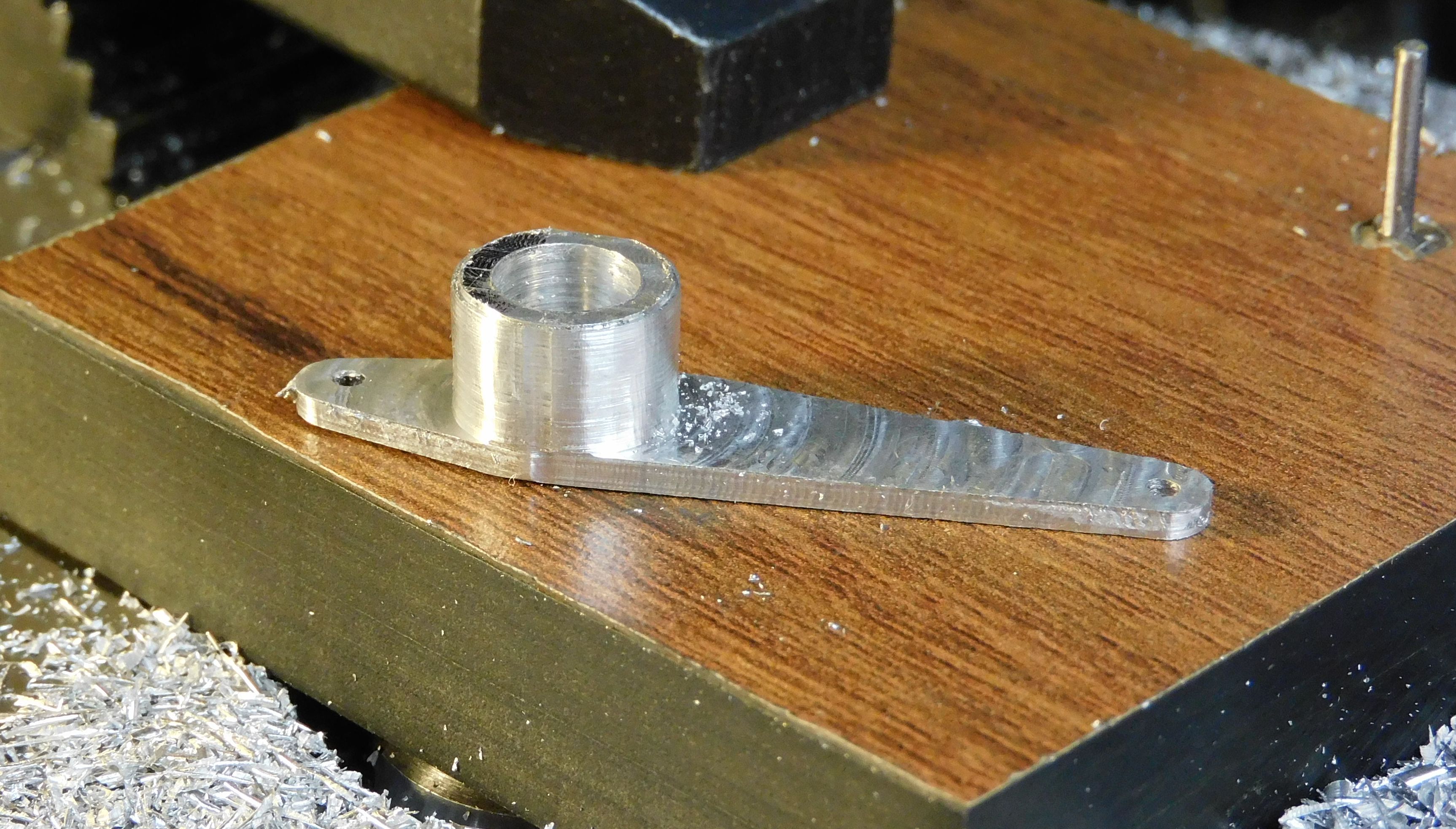 Column milled to 3/8&quot; diameter