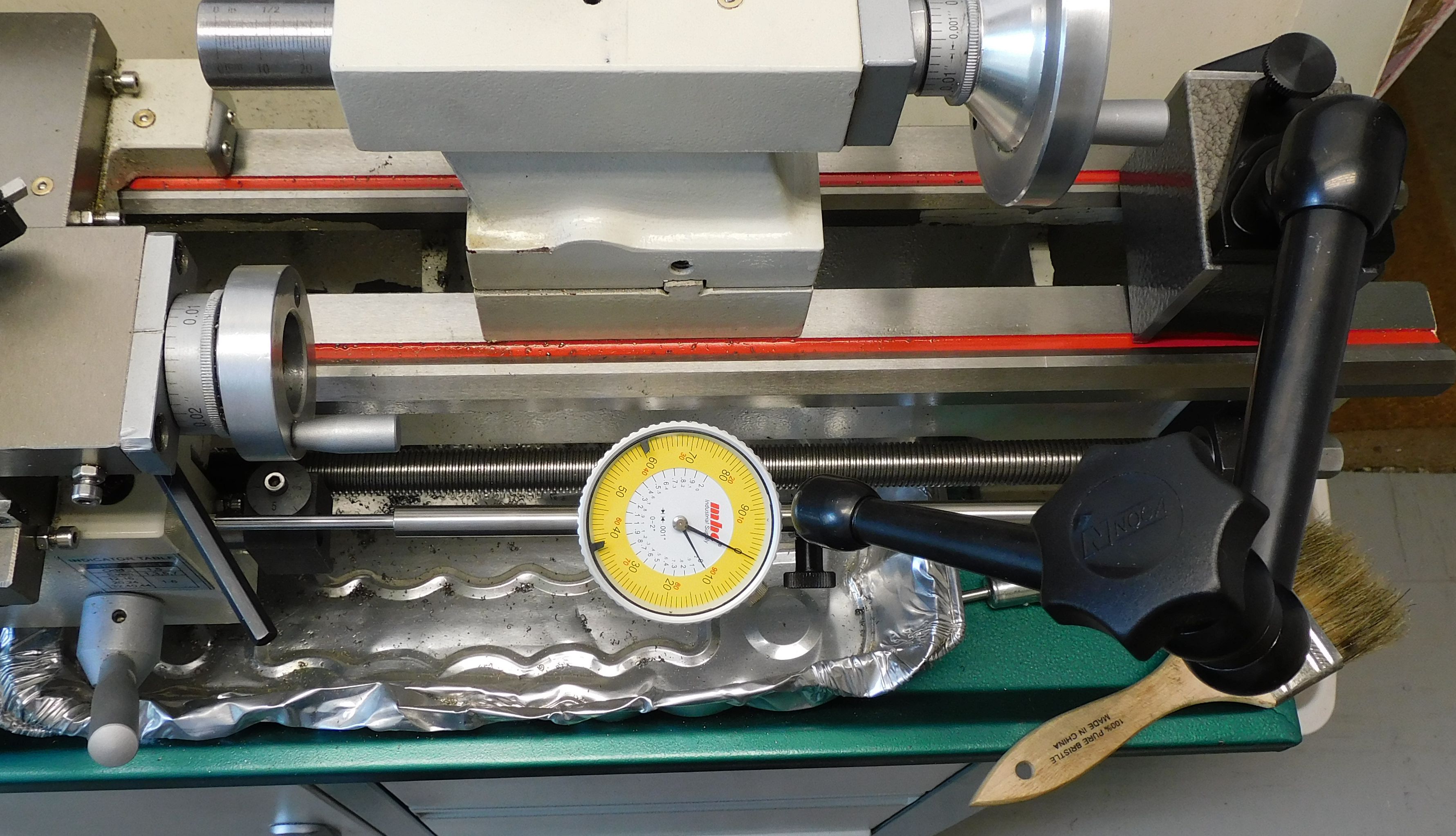 Using a dial drop indicator