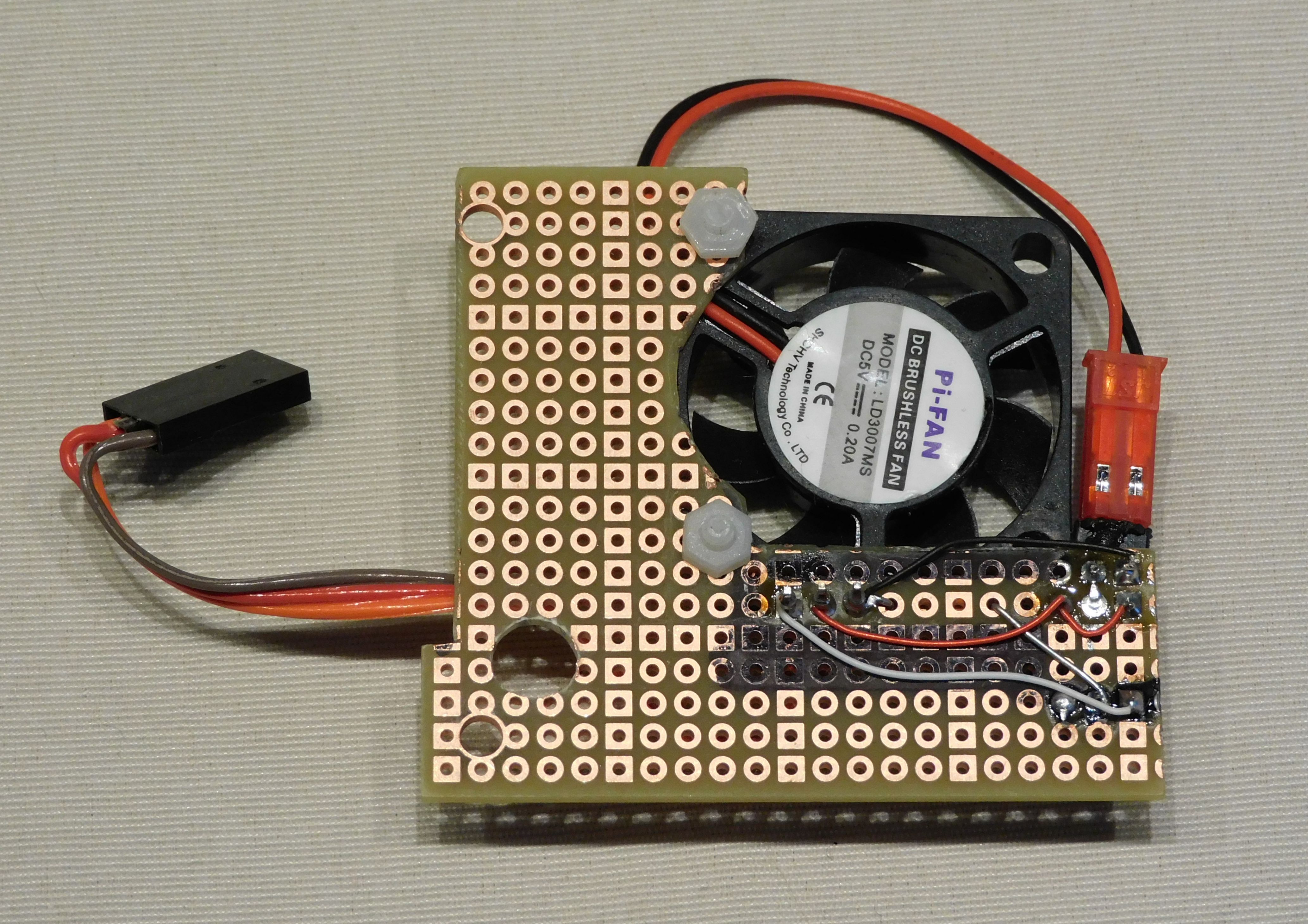 Bottom of Fan board, version 1