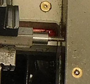 Post with threads cut