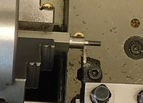 Cleanup un-threaded shaft
