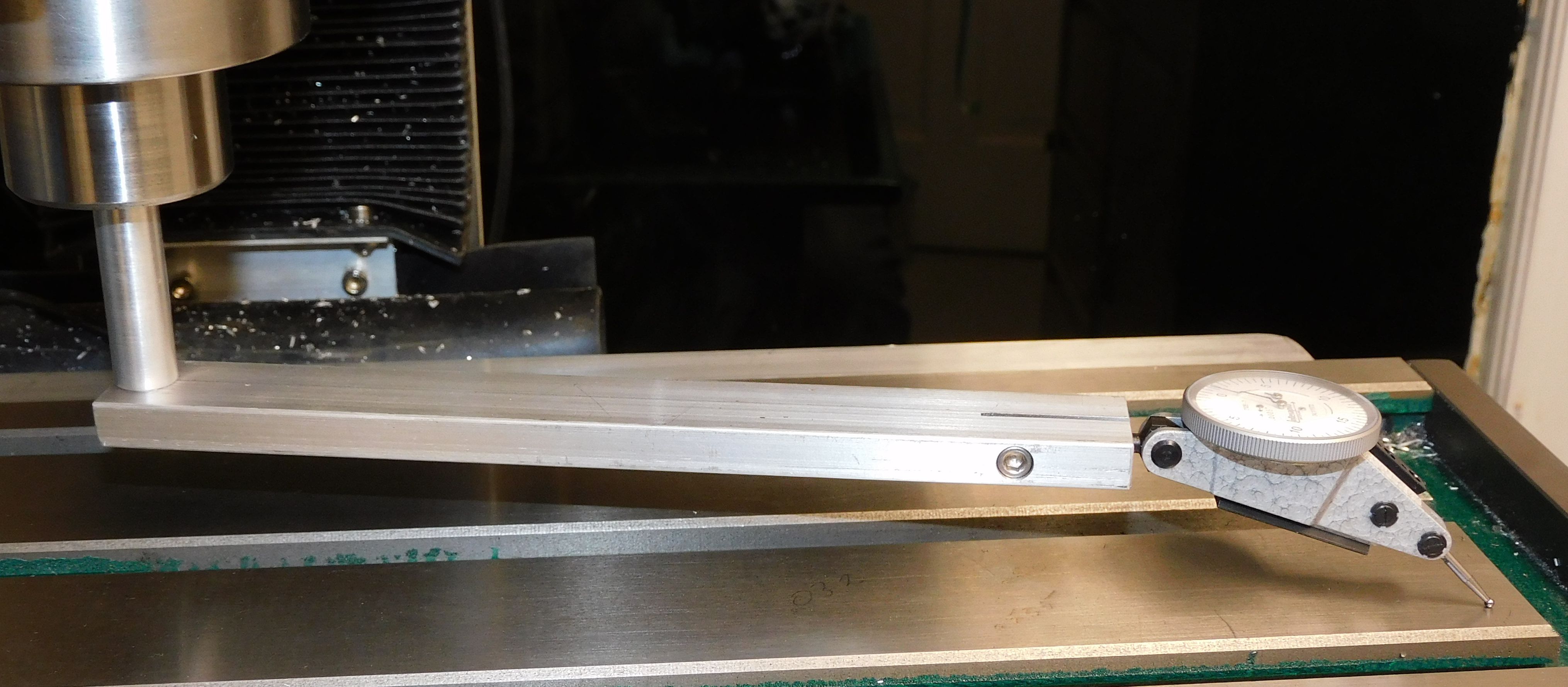 Trammng tool in use