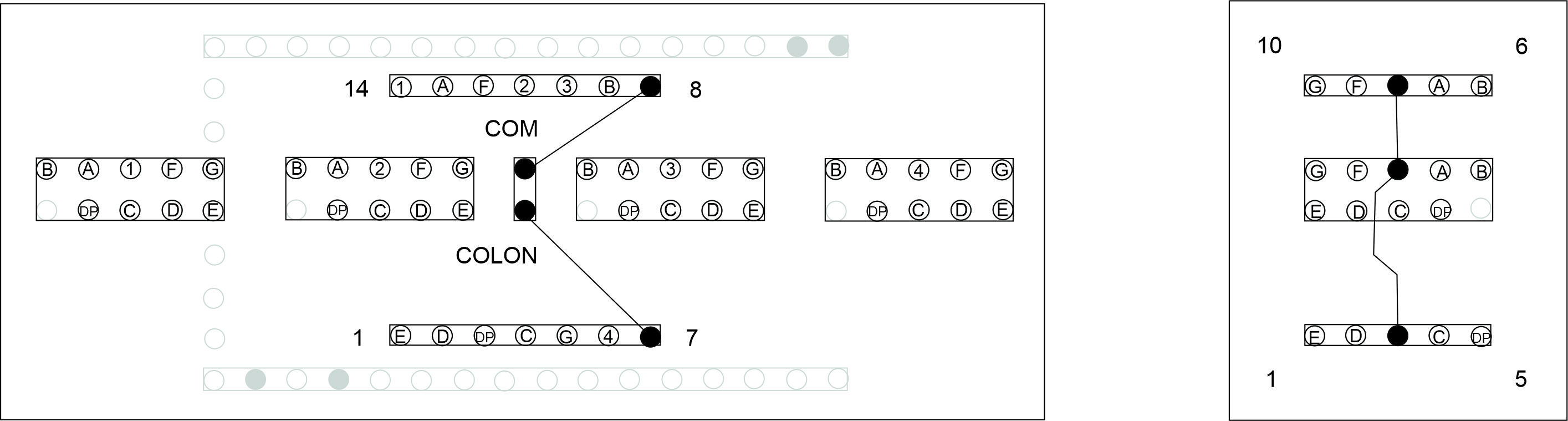 Custom board for 7-segment LED FeatherWing