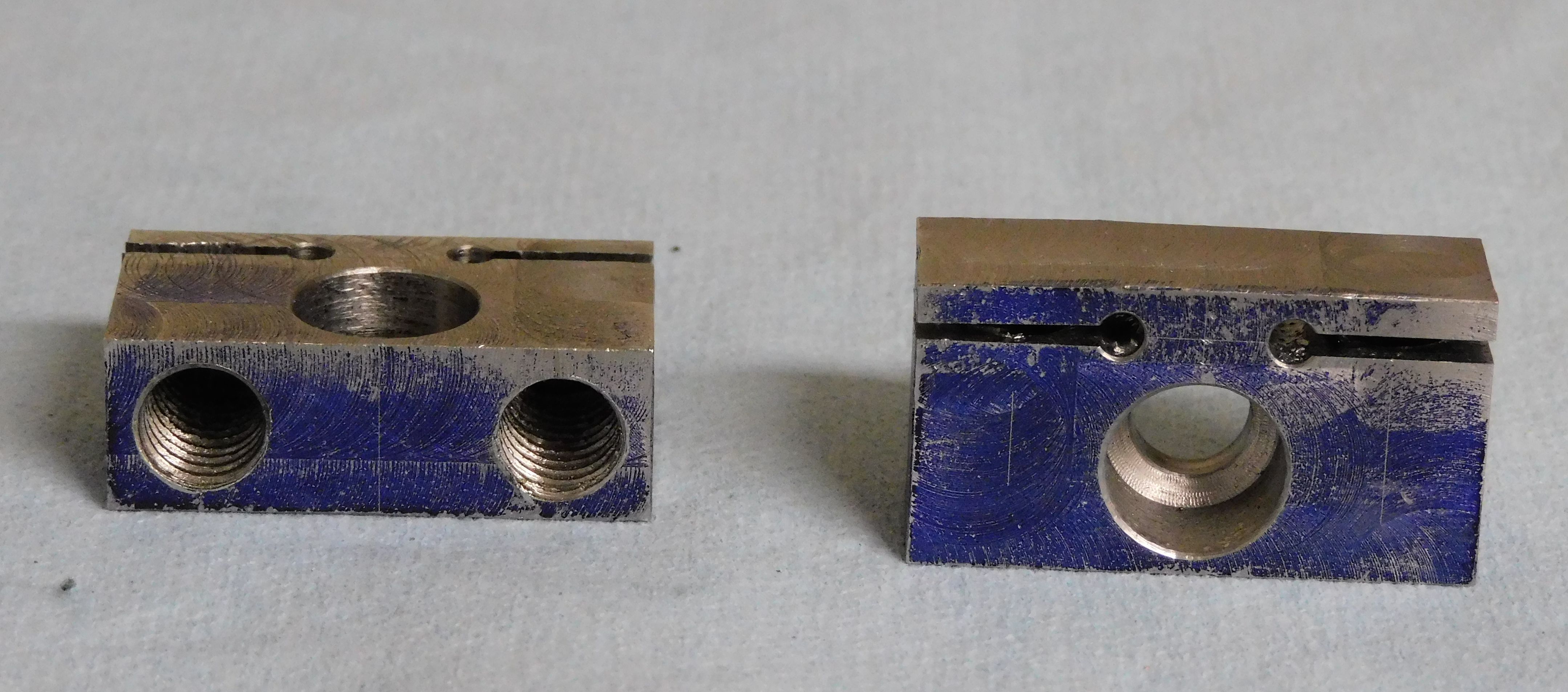 Side-clamps with holes drilled