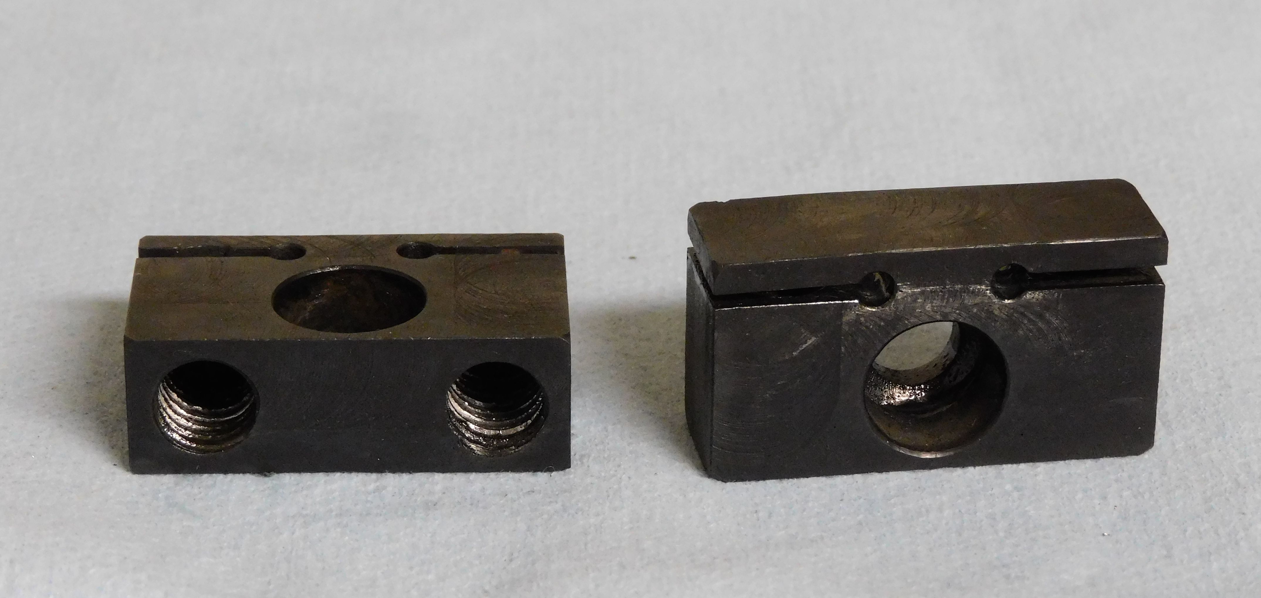 Side-clamps cleaned and blued.